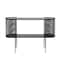 Hello Honey® Metal Console Table with Shelf & Brass Finish Legs